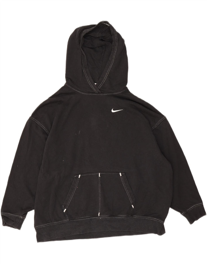 Nike Herren-Kapuzenpullover in Übergröße, Größe S, Schwarz, Baumwolle