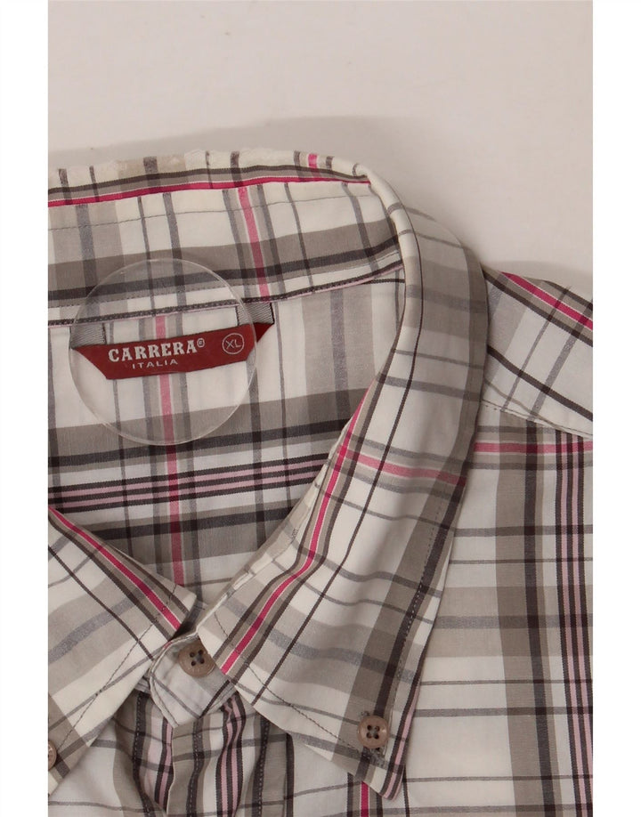 CARRERA Herren Kurzarmhemd XL Mehrfarbig kariert