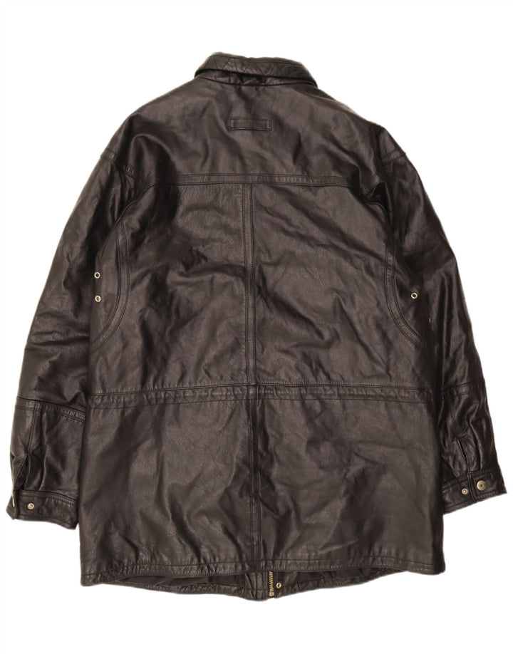 M. Flues Herren Lederjacke UK 40 Large Schwarz