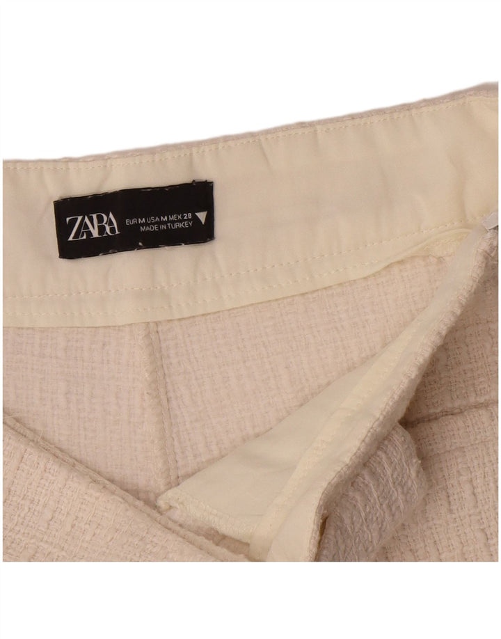 Zara Damen Freizeitshorts Medium W28 Weiß