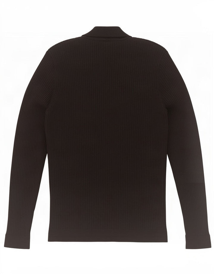 Zara Herren-Pullover mit Rollkragen, mittelschwarz, Viskose
