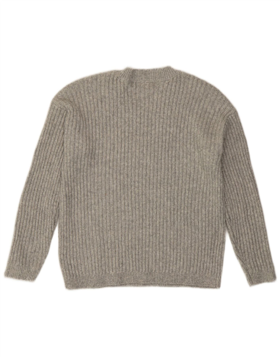 Marks & Spencer Damen-Pullover mit Rundhalsausschnitt, Rundhalsausschnitt, Gr. 10, Größe S, Grau