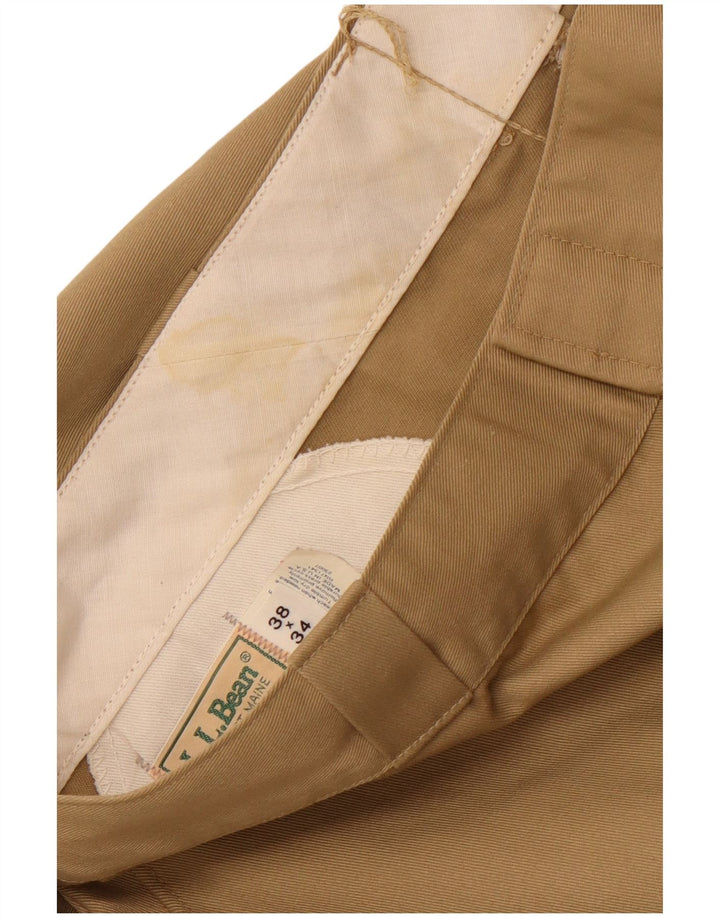 L.L.BEAN Gerade Chino-Hose für Herren, W38, L34, Beige, Polyester