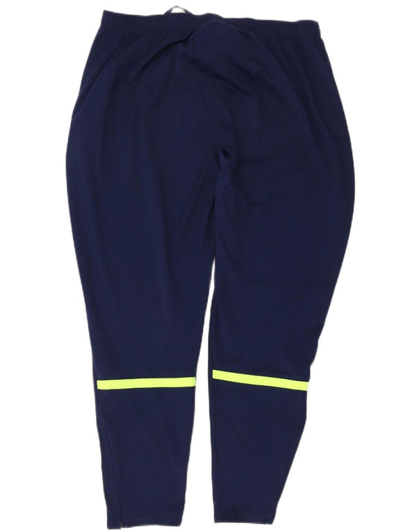Nike Damen Dri Fit Trainingshose UK 18 XL Marineblau Farbblock