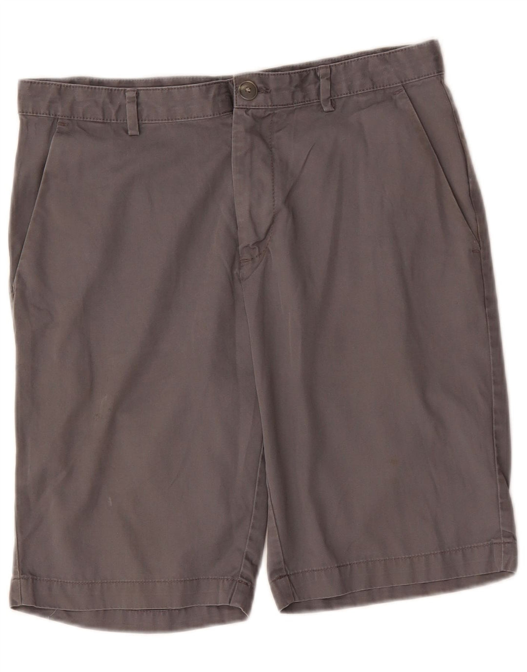 CALVIN KLEIN Herren Chinoshorts W30 mittelgraue Baumwolle