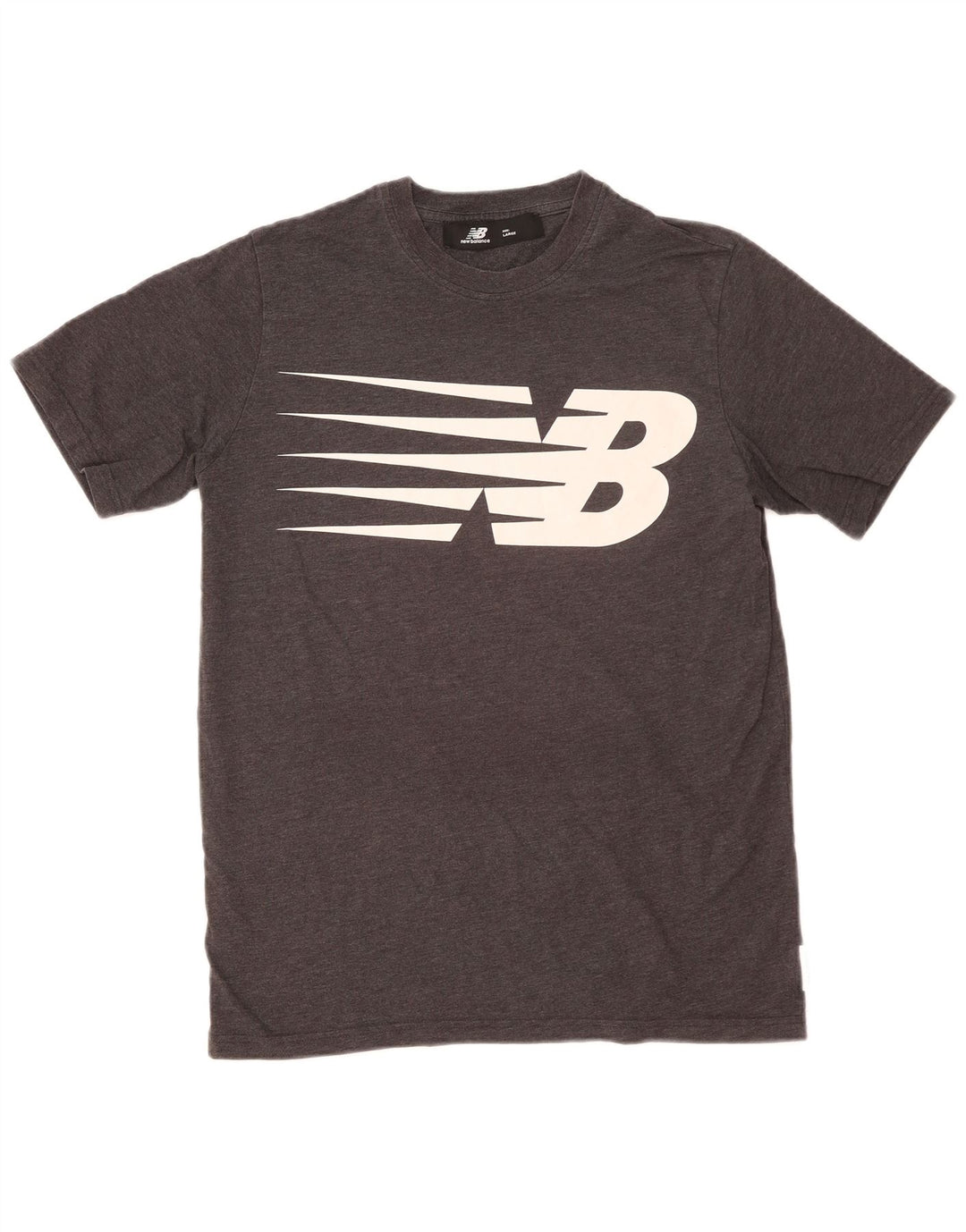 New Balance Herren Grafik-T-Shirt-Oberteil, groß, grau gefleckt