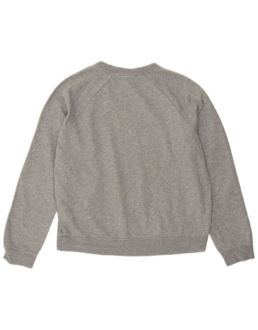 Nike Womens Loose Fit Sweatshirt Pullover UK 12 Mittelgraue Baumwolle