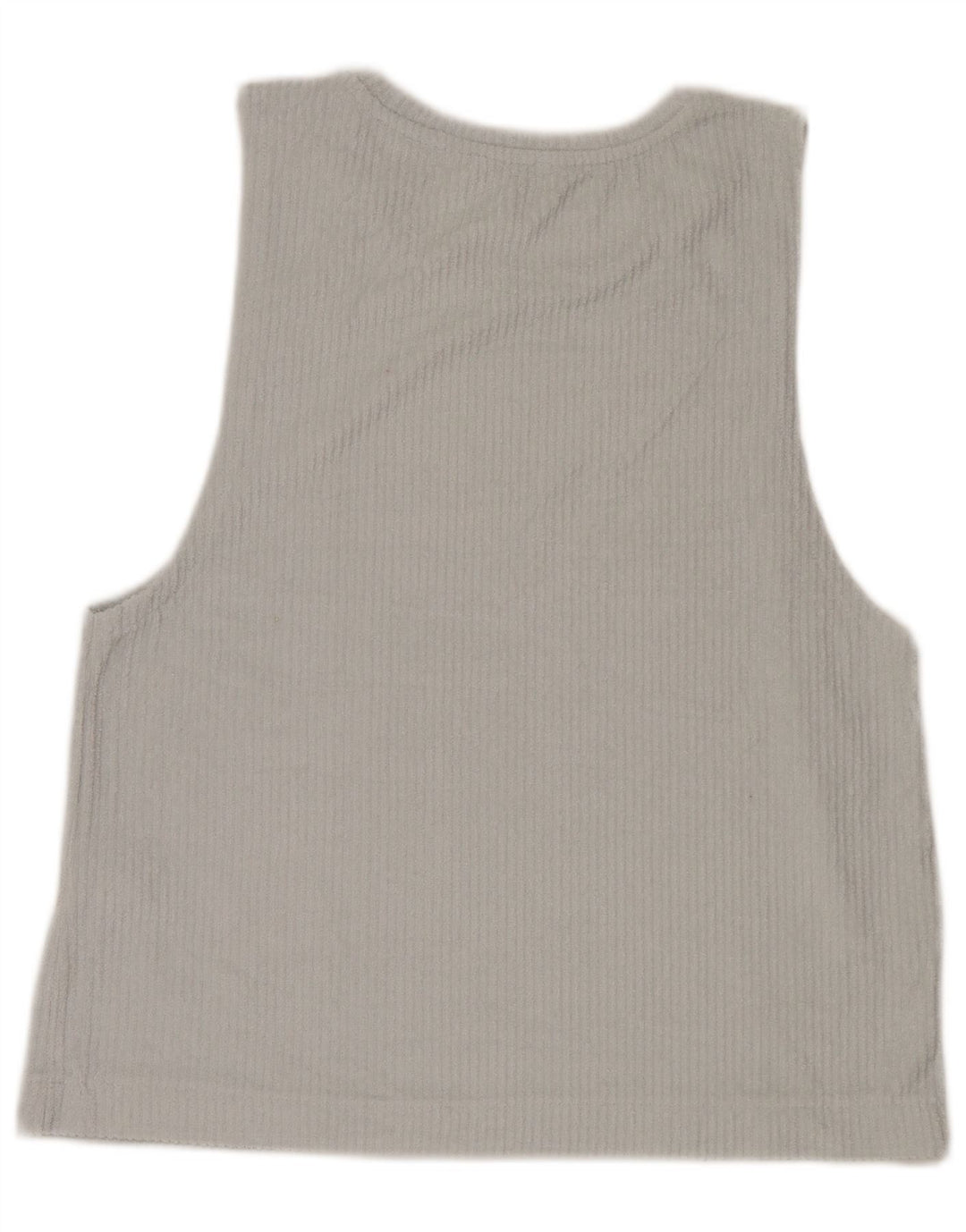 Zara Damen Weste Top UK 16 Large Blaue Baumwolle