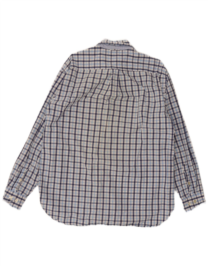 Tommy Hilfiger Herren-Hemd mit normaler Passform, großes blaues Gingham-Muster