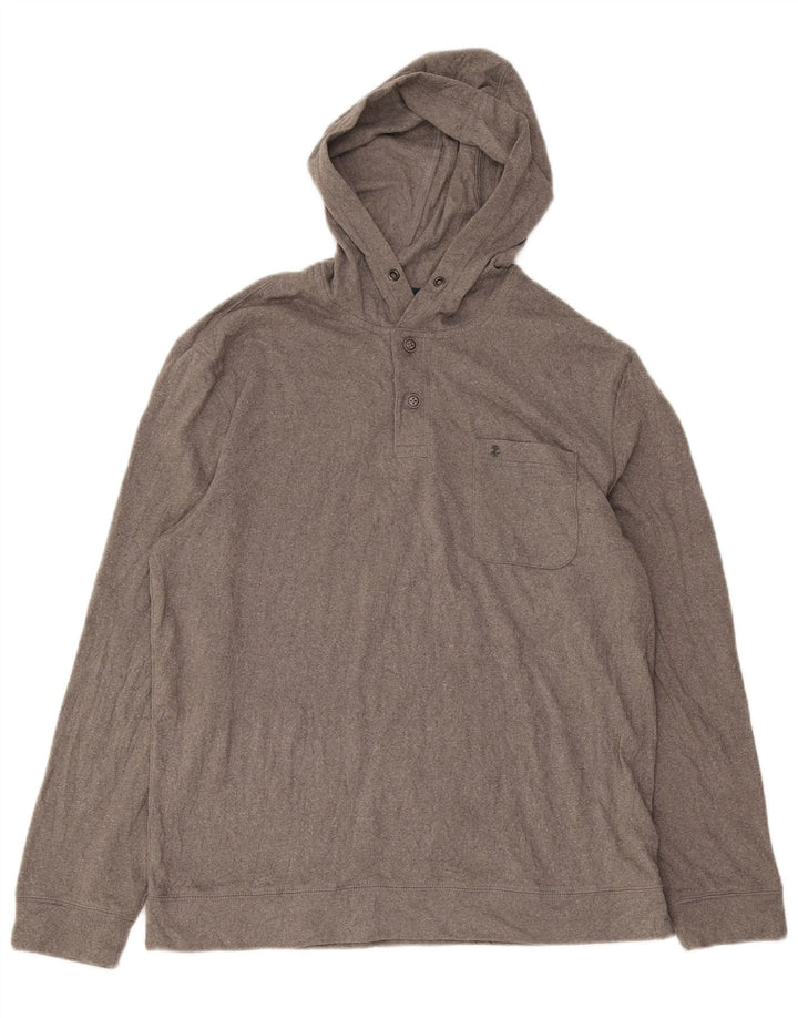 IZOD Herren Salzwasser-Kapuzenpullover, groß, grau, Polyester