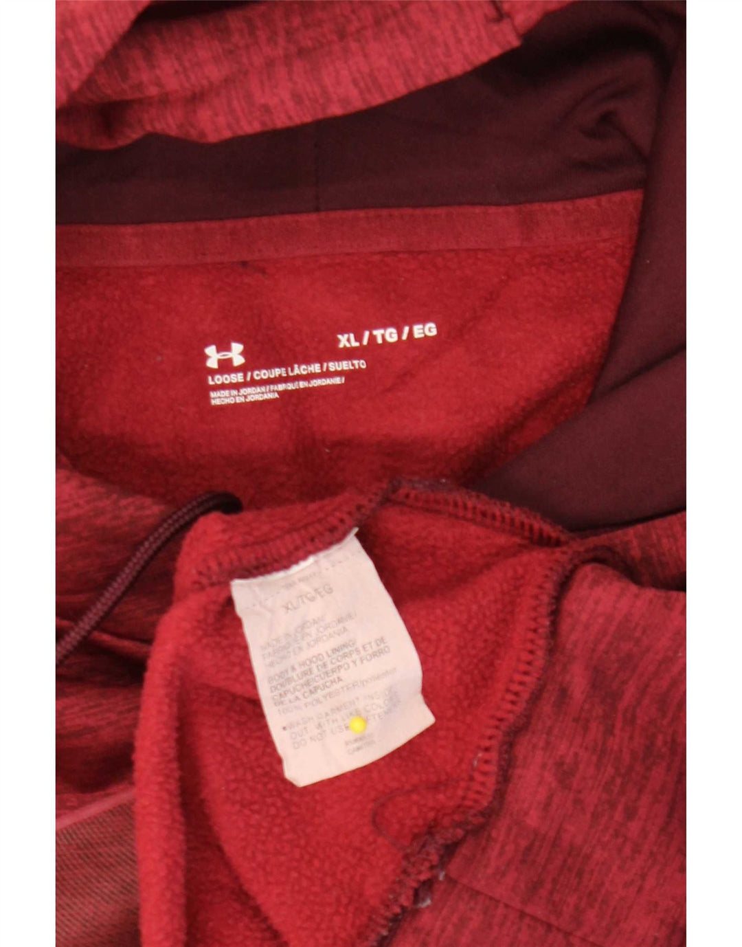 Under Armour Herren-Kapuzenpullover mit Grafik, XL, kastanienbraun geflecktes Polyester