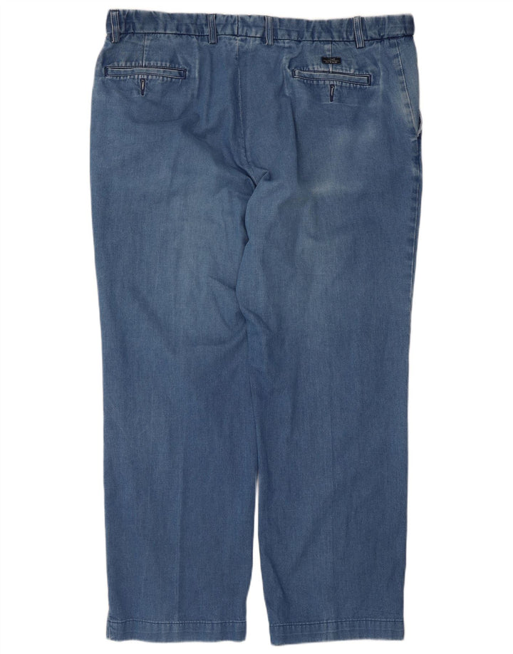Marks & Spencer Herren Blue Harbor Straight Jeans W42 L28 Blaue Baumwolle