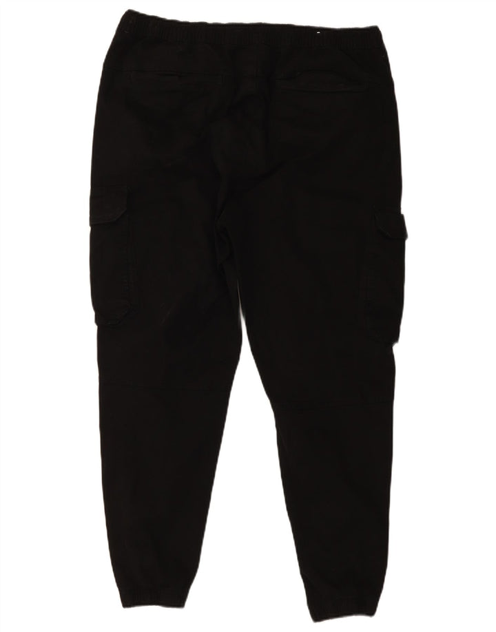 Zara Herren Jogger Cargo Hose XL W34 L26 Schwarz