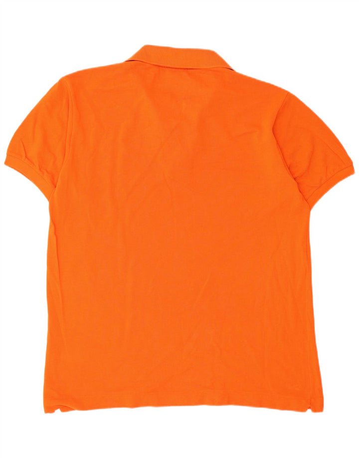 Lacoste Herren-Poloshirt, Größe 4, mittelorange Baumwolle