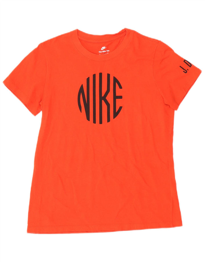 Nike Herren-T-Shirt mit Grafik, Größe S, Orange, Baumwolle