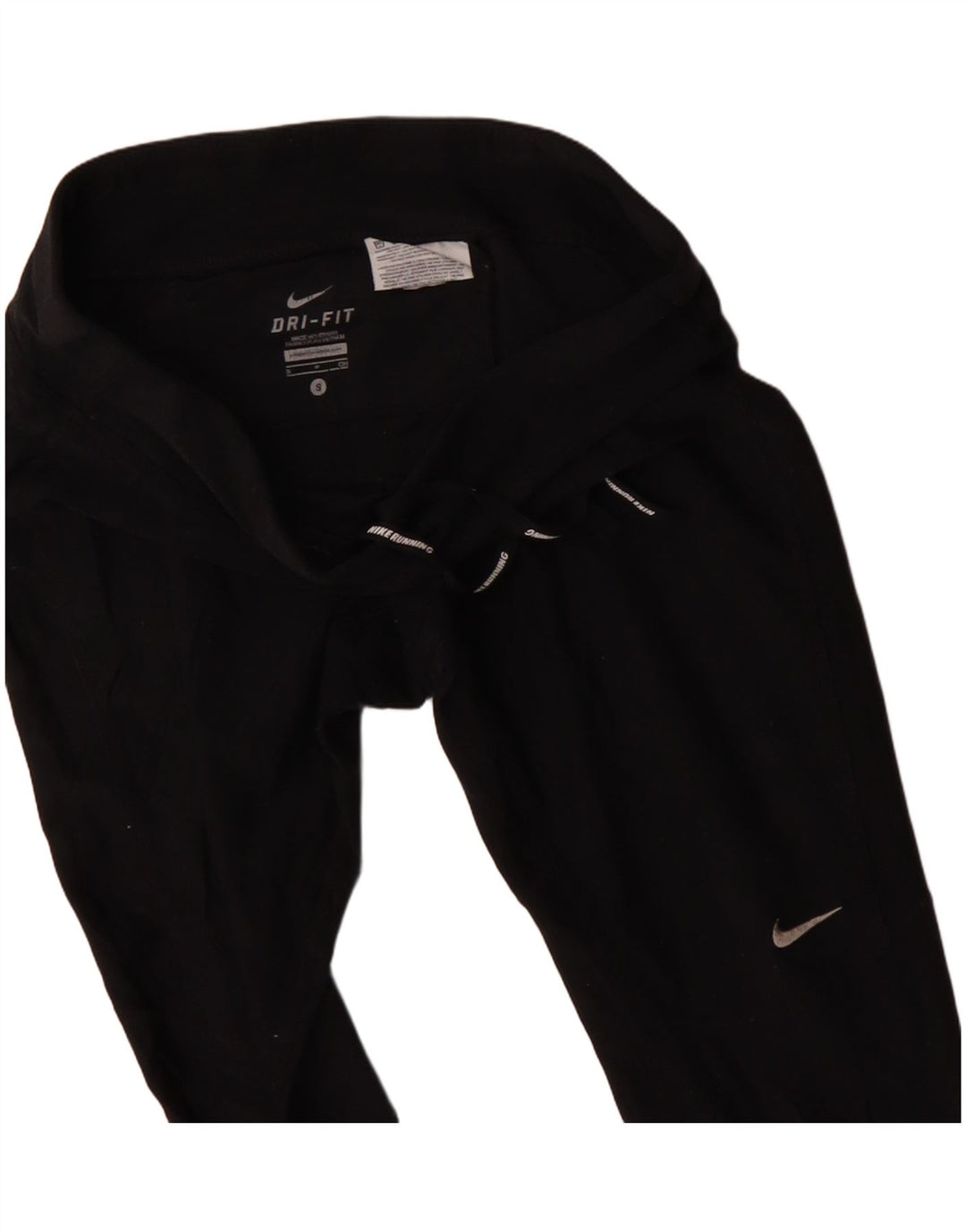 Nike Damen Dri Fit Trainingshose UK 10 Small Schwarz Polyester