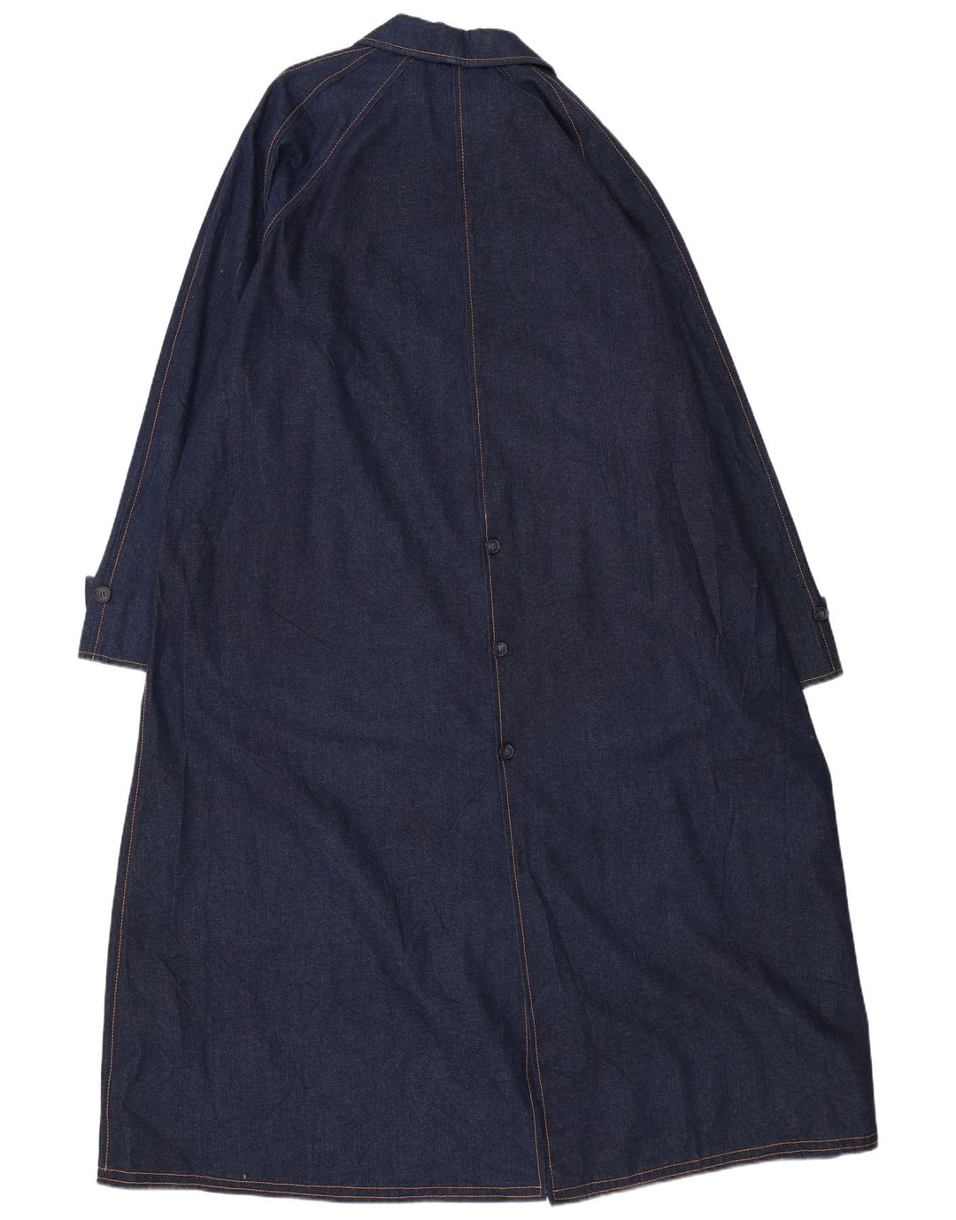 VINTAGE Herren Übergroßer Jeansmantel UK 18 XL Marineblau