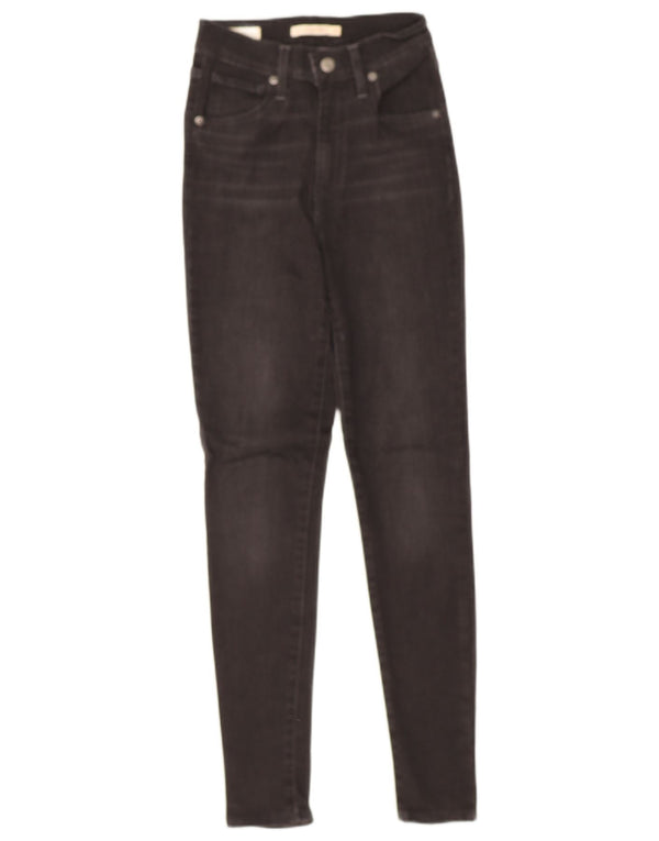 Levi's Damen Super Skinny Jeans W25 L28 Graue Baumwolle