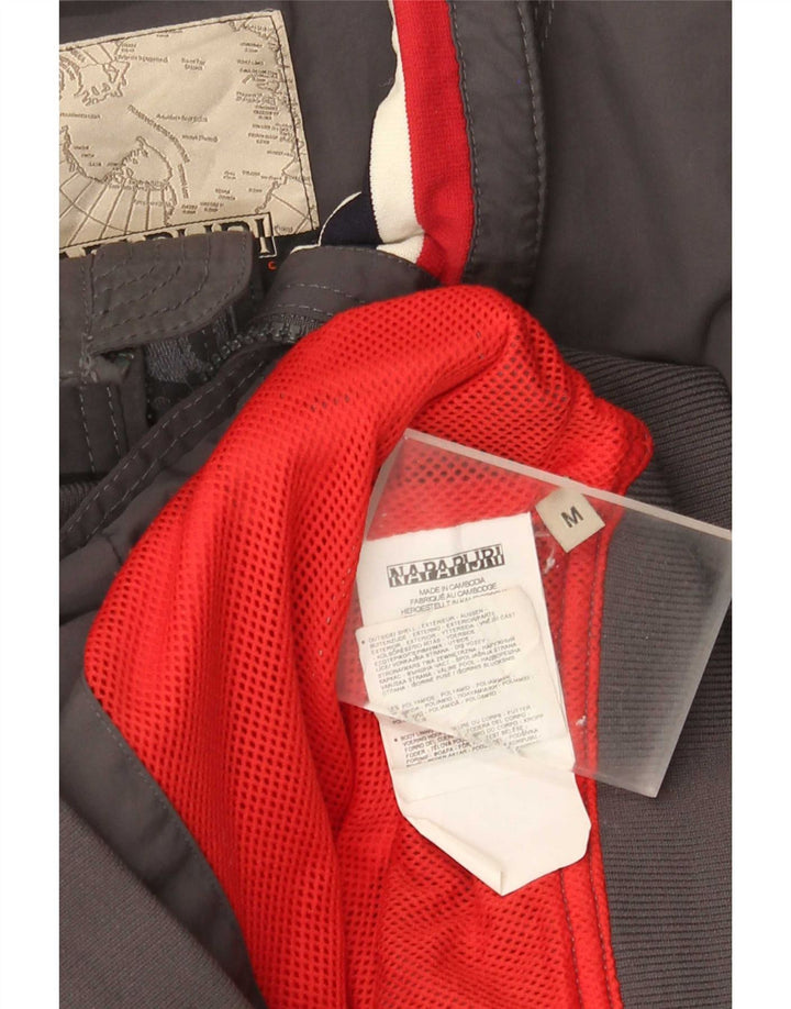 Napapijri Herren Bomber Regenjacke UK 38 Mittelgraues Polyamid