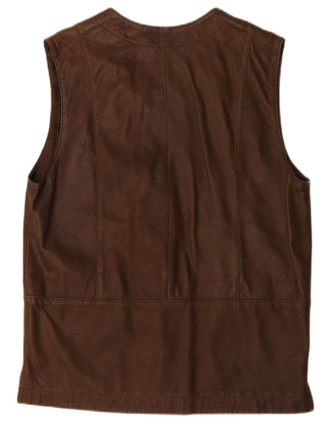 Roxy Damen Lederweste EU 38 Mittelbraunes Leder