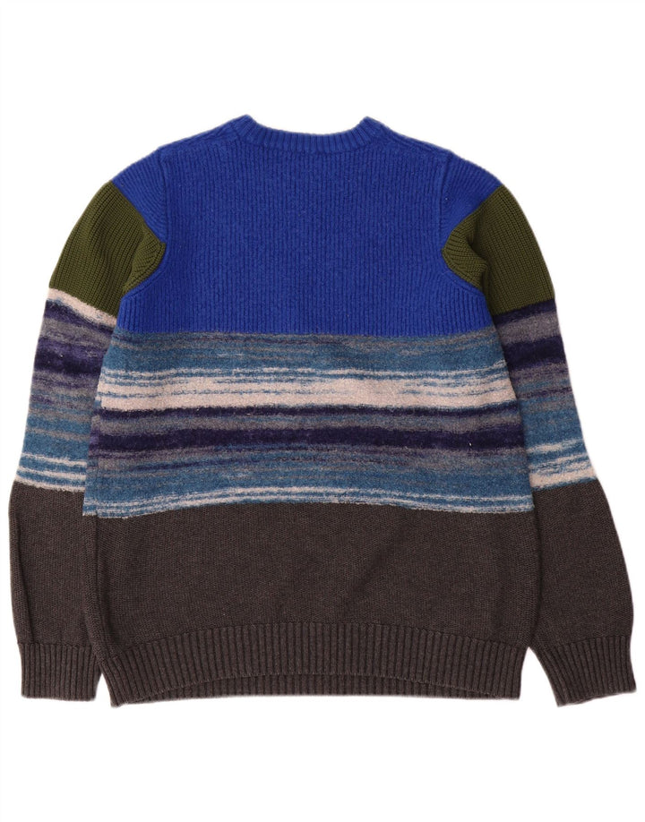 Diesel Damen-Pullover mit Rundhalsausschnitt, Gr. 14, groß, mehrfarbig, gestreift