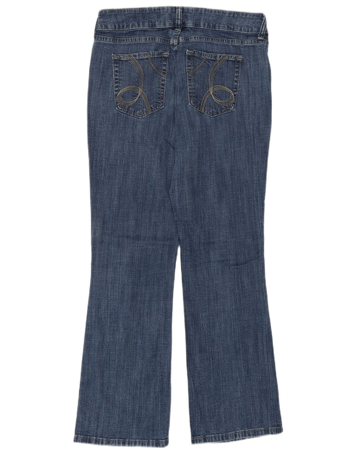 Lee Damen Riders Mid Rise Bootcut Jeans US 12 Large W32 L28 Blau