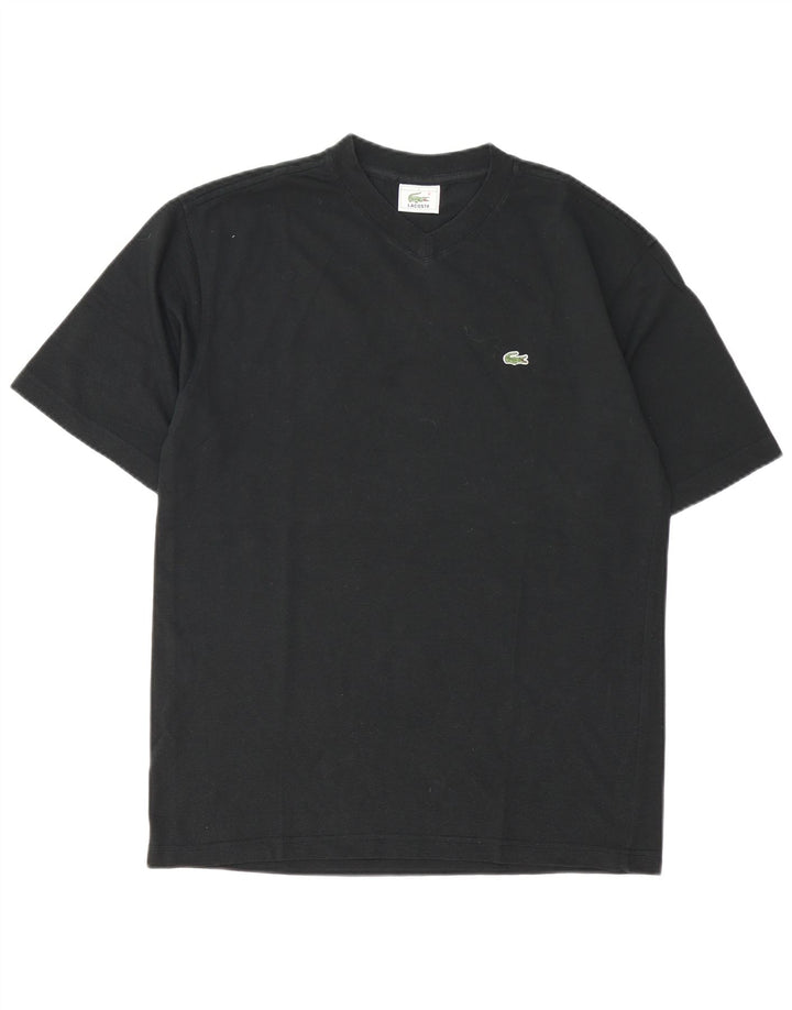 Lacoste Herren T-Shirt Top Größe 3 Small Schwarz Baumwolle