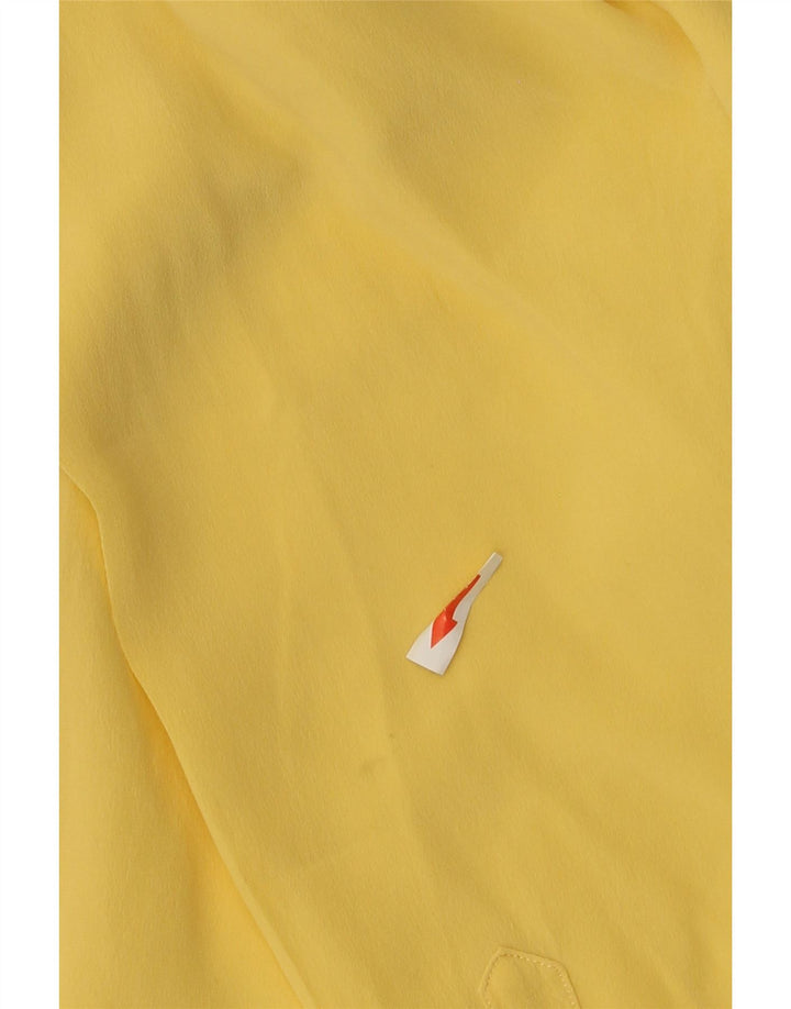 Vintage Damen Hemd IT 50 XL Gelbe Seide