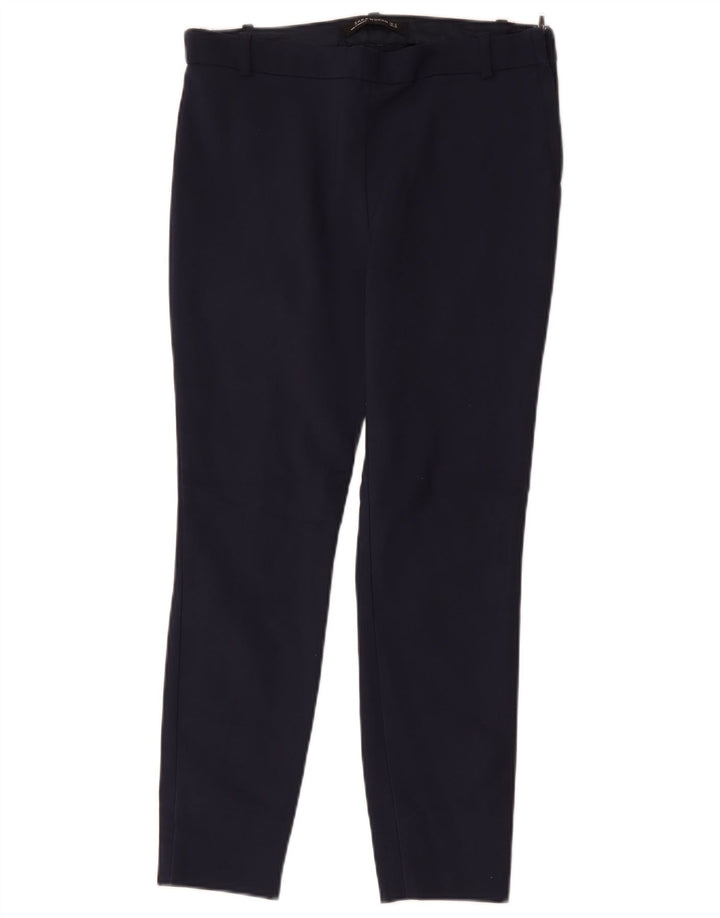 Schmale Freizeithose für Damen von Zara, Größe M, W28, L26, Marineblau