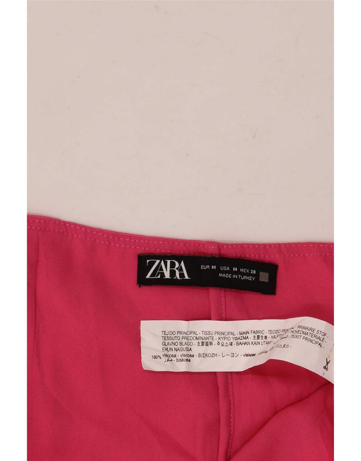 Zara Damen Skort Medium W28 Rosa Viskose