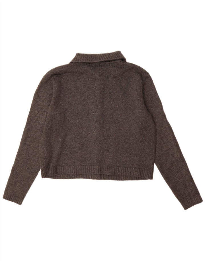 Marks & Spencer Damen-Cardigan-Pullover UK 10 Small Grau Polyester