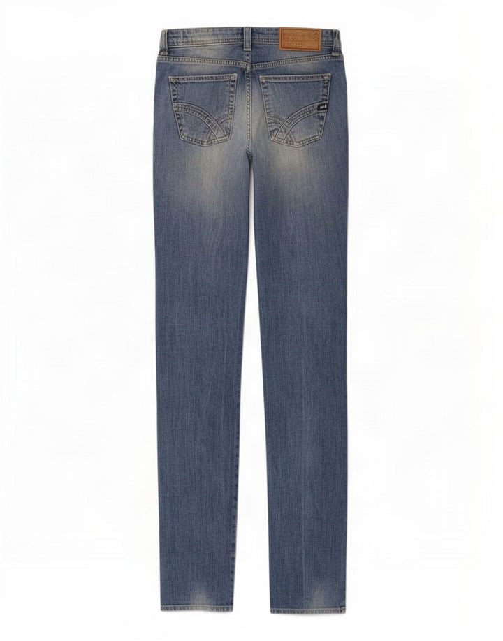 Gas Damen Slim Jeans W29 L34 Blaue Baumwolle