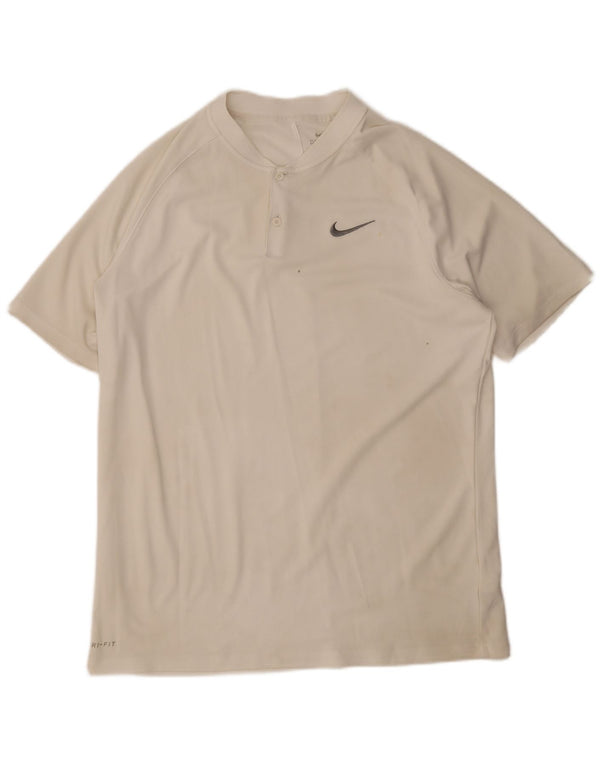 Nike Herren T-Shirt Top Large Weiß Polyester