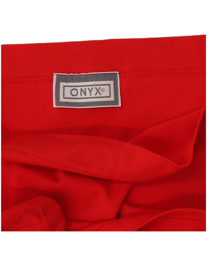 Onyx Damen Bleistiftrock W30 Mittelrot