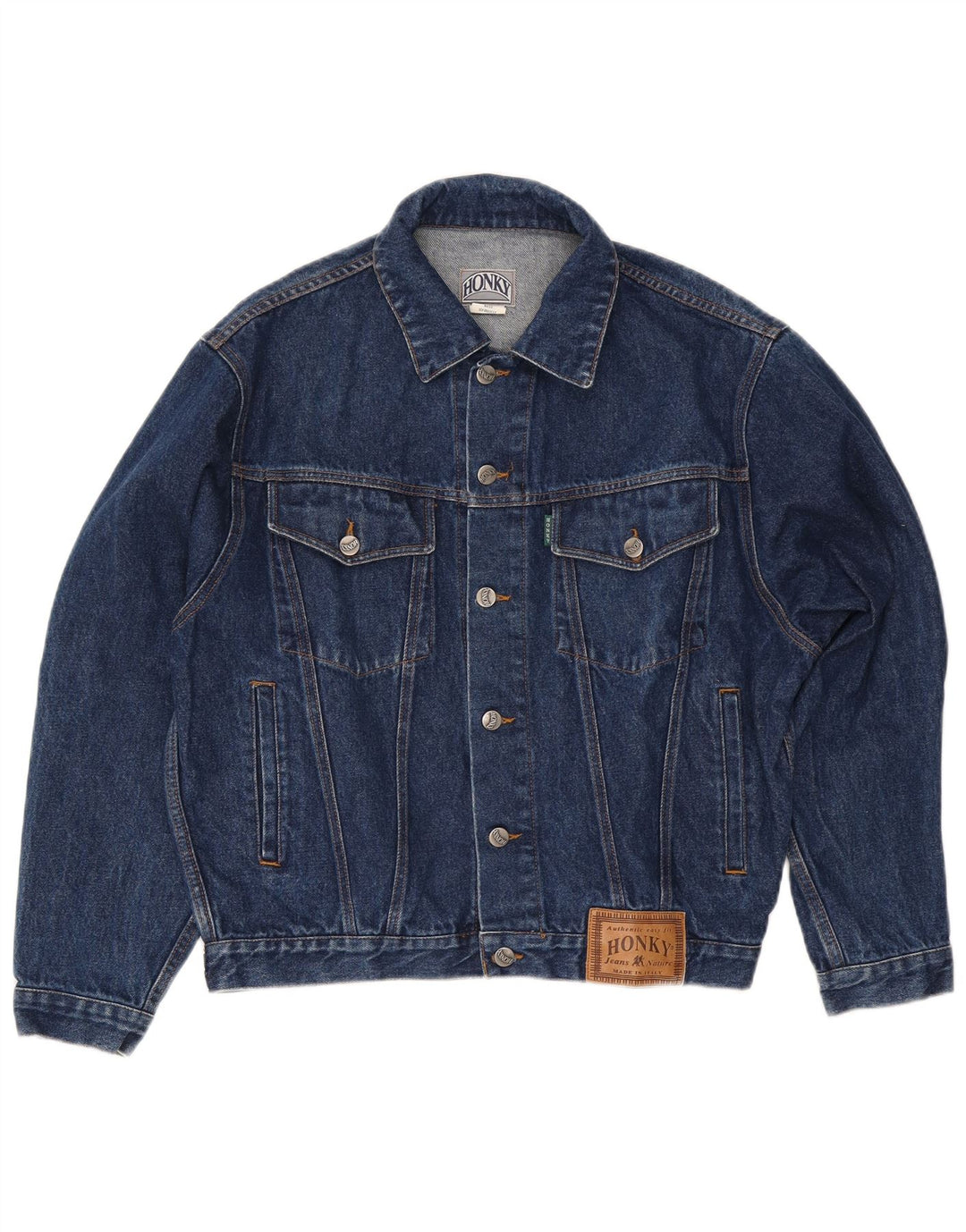 Vintage Herren Jeansjacke UK 36 Kleine blaue Baumwolle