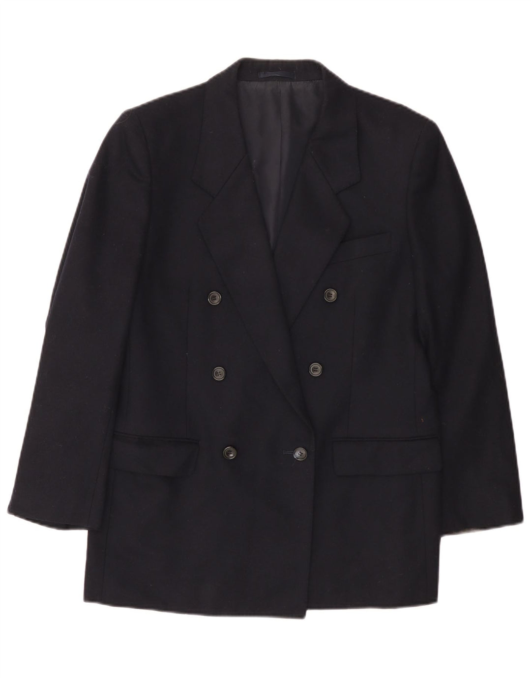 Aquascutum Herren-Zweireiher-Blazerjacke, Größe S, Marineblau, Größe 36