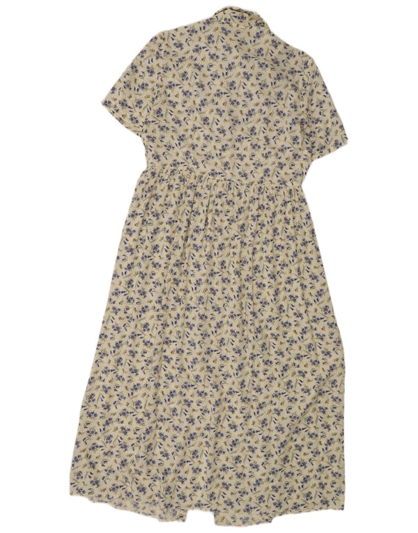 Marks & Spencer Damen Kurzarm-Hemdkleid UK 12 Mittelbeige