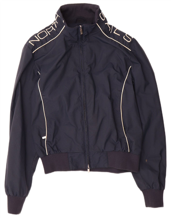 North Sails Herren-Bomberjacke mit Grafik, UK 36, Größe S, marineblaues Nylon