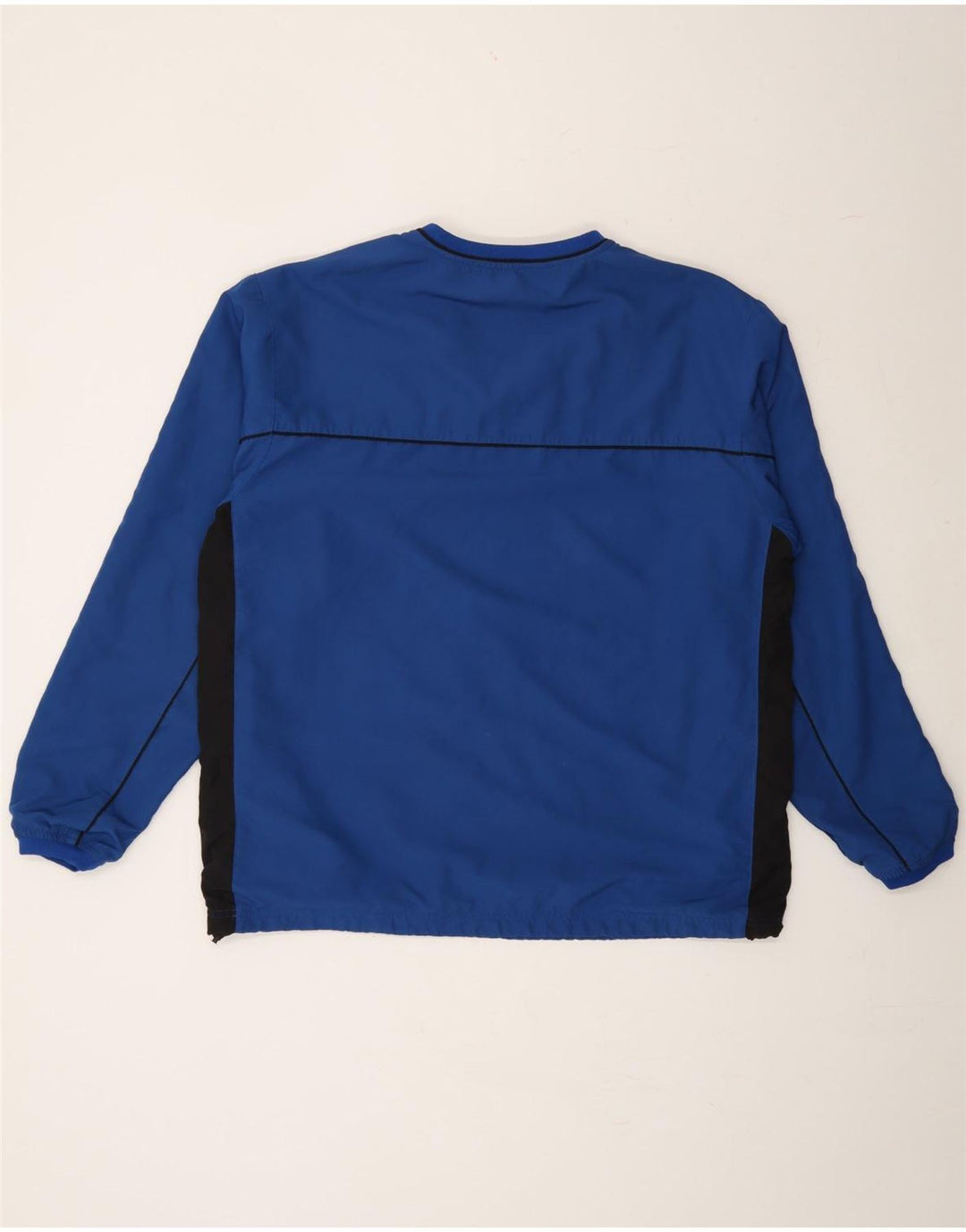 STARTER Mens Top Long Sleeve Large Blue Colourblock Polyester Vintage Starter and Second-Hand Starter from Messina Hembry 