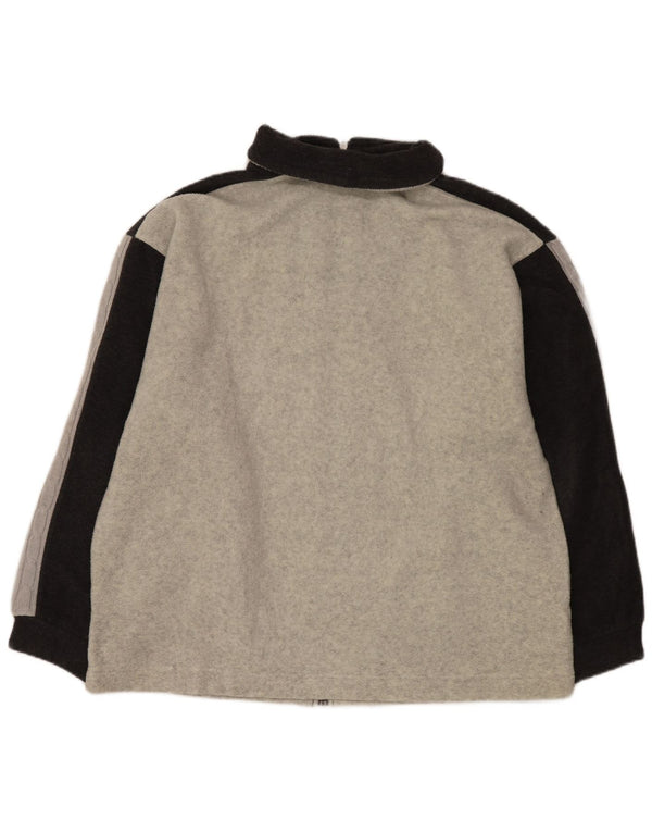 Greenstone Park Herren-Strickfleecejacke UK 44 2XL Grauer Farbblock