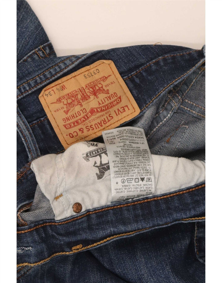 Levi's Damen Slim Jeans W34 L29 Blaue Baumwolle