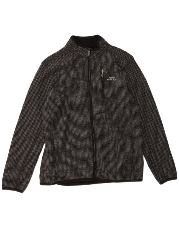 Weird Fish Herren Fleecejacke UK 40 Large Grau Polyester