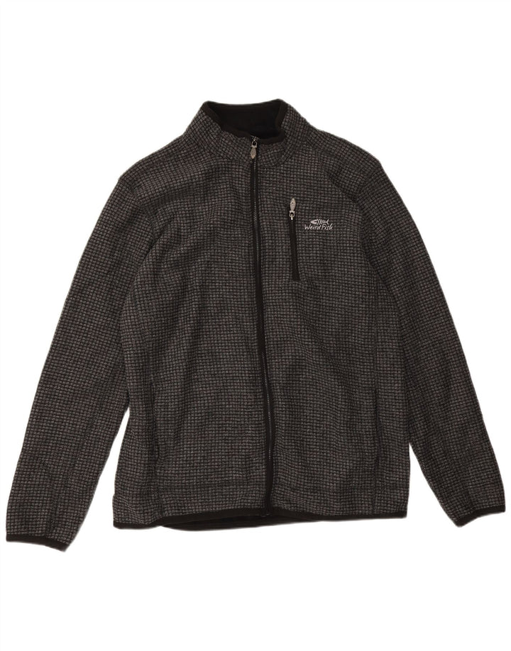 Weird Fish Herren Fleecejacke UK 40 Large Grau Polyester