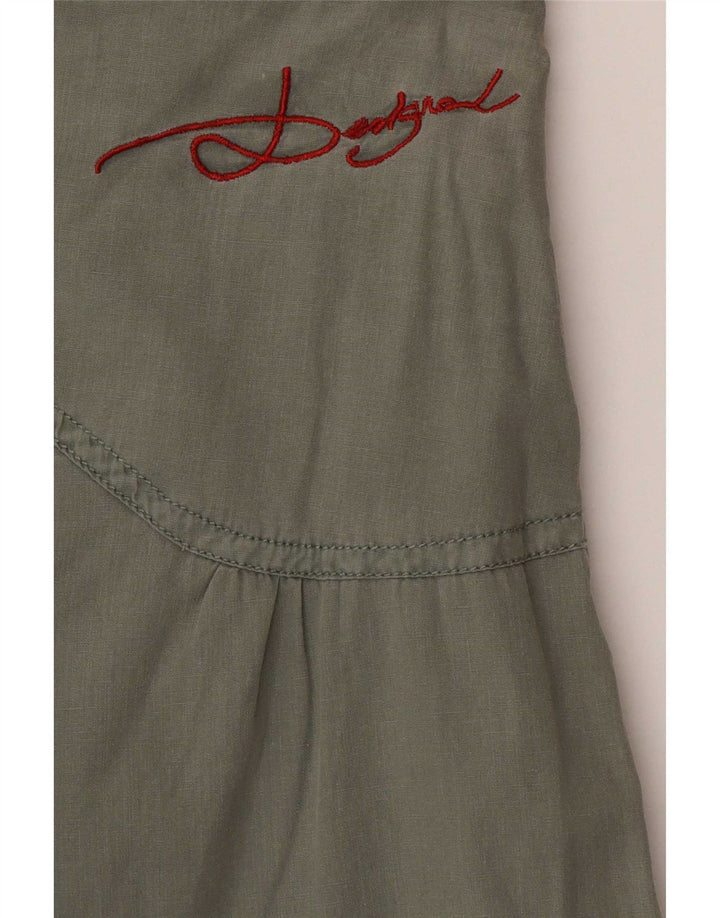 Desigual Damen Bubble Rock W30 Medium Khaki Floral