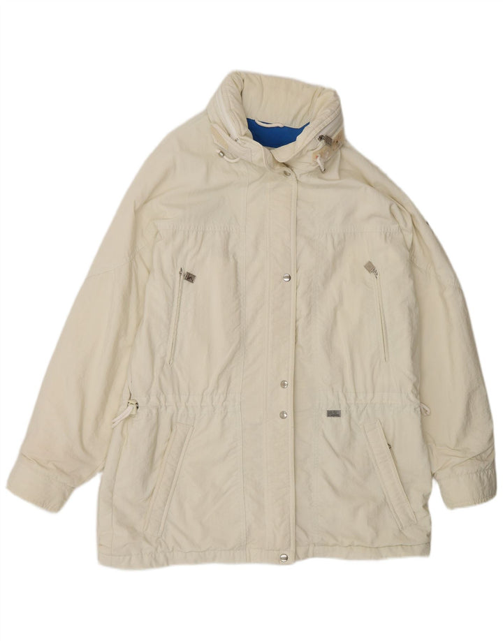 Schöffel Damen Windjacke IT 42 Medium Off White Polyamid