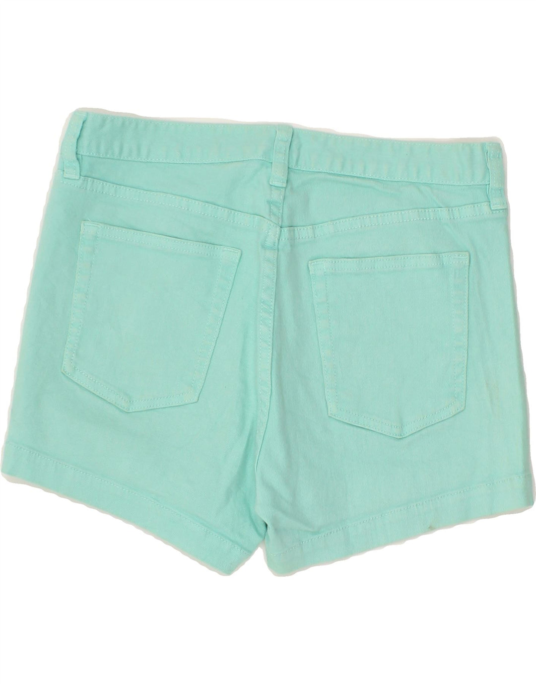 J. CREW Womens Denim Shorts US 6 Medium W30 Turquoise Cotton Vintage J. Crew and Second-Hand J. Crew from Messina Hembry 