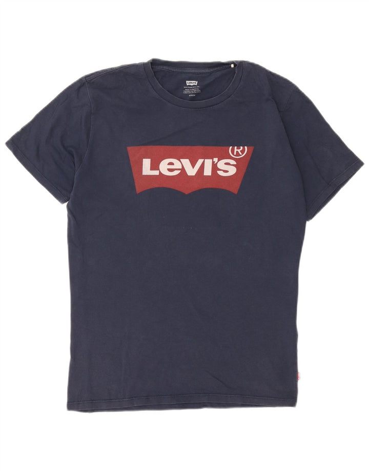 Levi's Herren-T-Shirt mit Grafik, Größe S, Marineblau