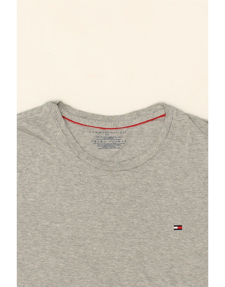 TOMMY HILFIGER Mens T-Shirt Top Medium Grey Cotton Vintage Tommy Hilfiger and Second-Hand Tommy Hilfiger from Messina Hembry 