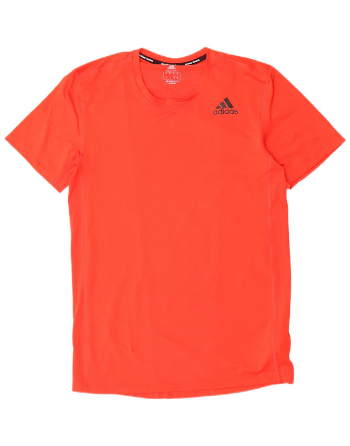 ADIDAS Herren Aeroready T-Shirt Top Großes rotes Polyester