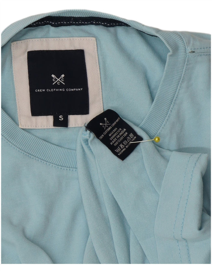 Crew Clothing Herren T-Shirt Top Small Blau Baumwolle